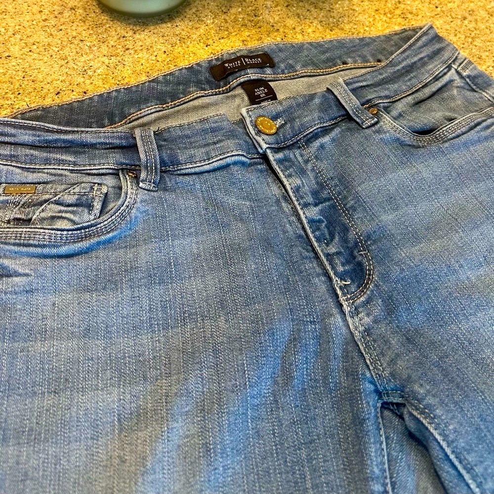 White House, Black Market: Slim Ankle Jeans with nice back pocket details.